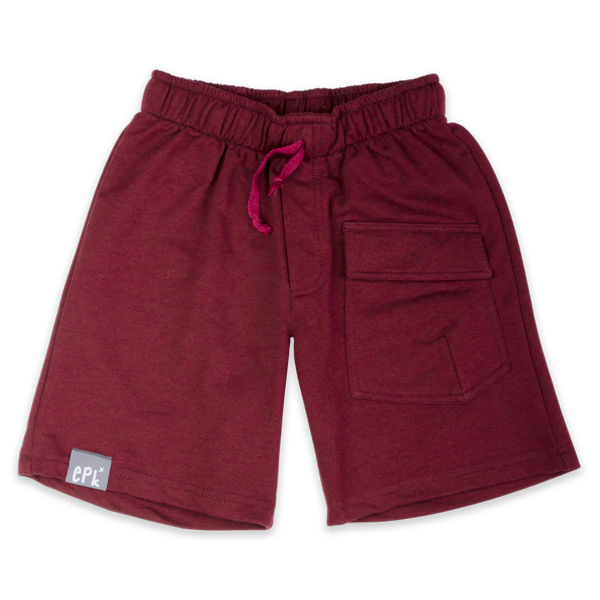 Burgundy baggy shorts